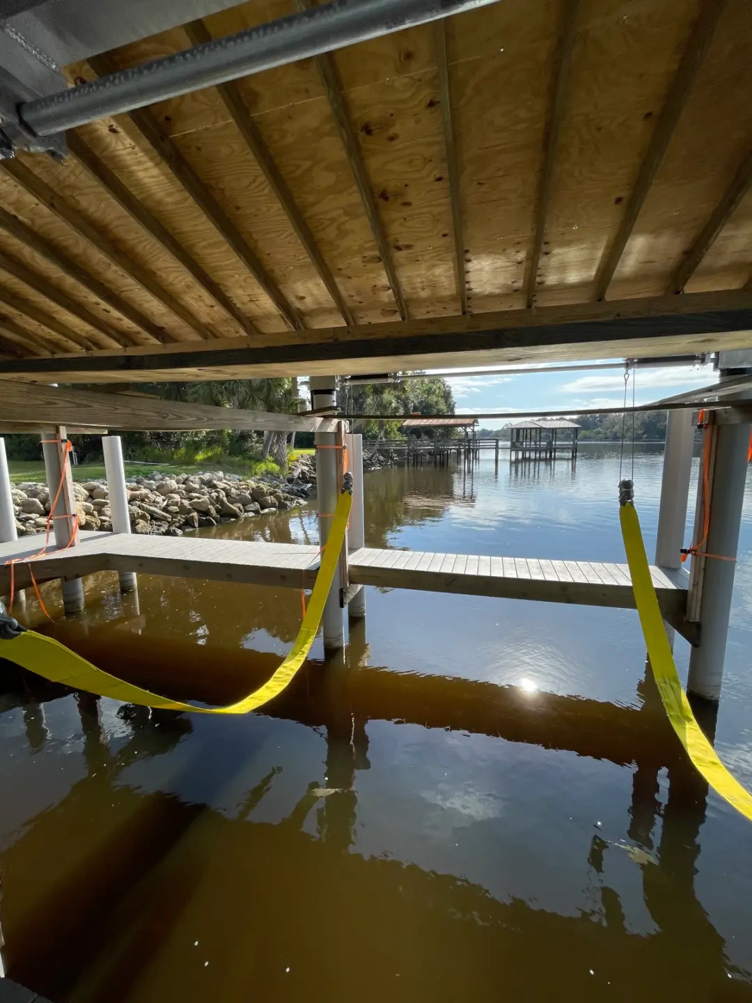 Maritime dock roofing